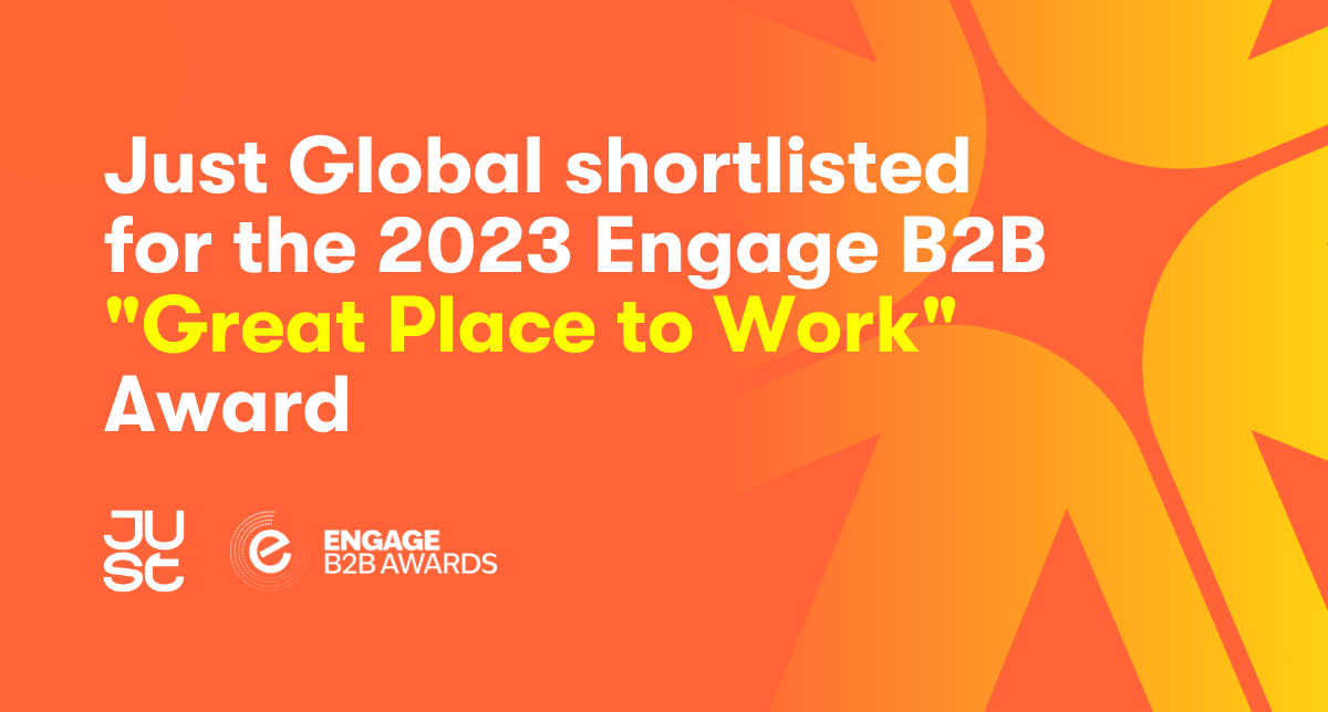 Just Global Shortlisted for the 2023 Engage B2B 