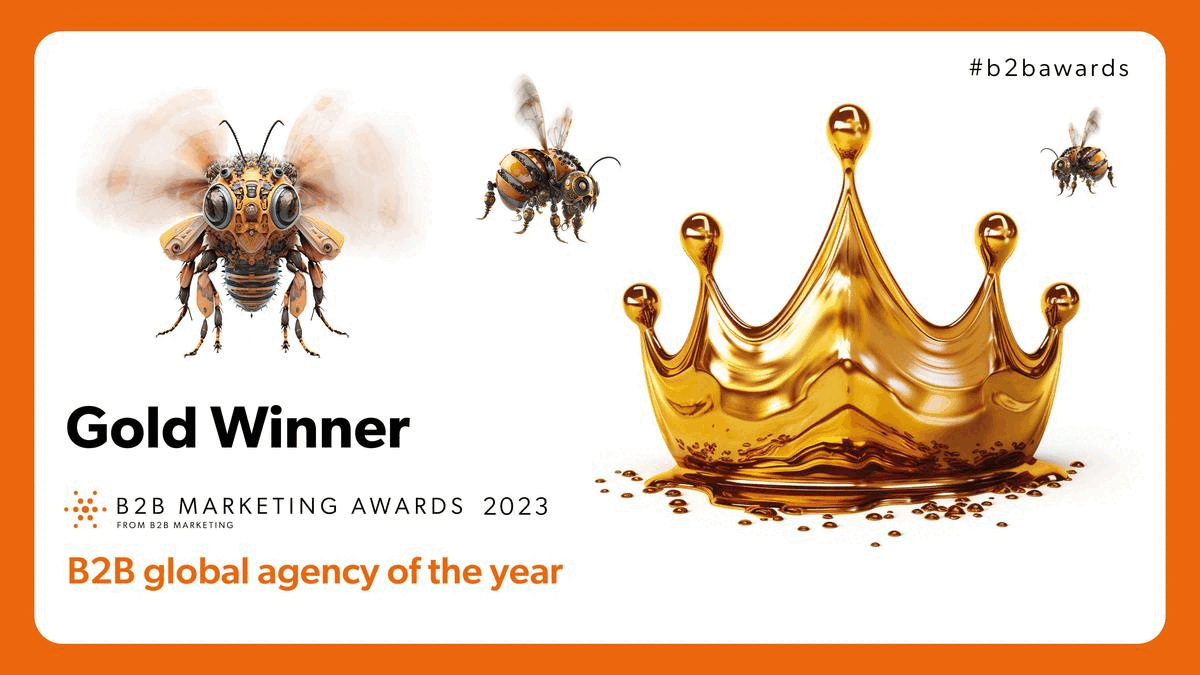 just global B2B global agency of the year GOLD